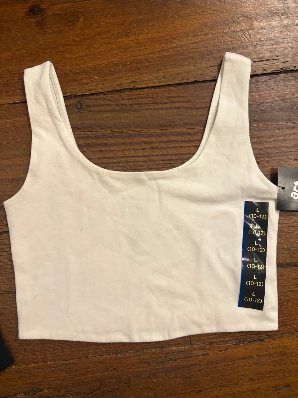 art class Girls' Ribbed Tank Set - Black, White & Gray